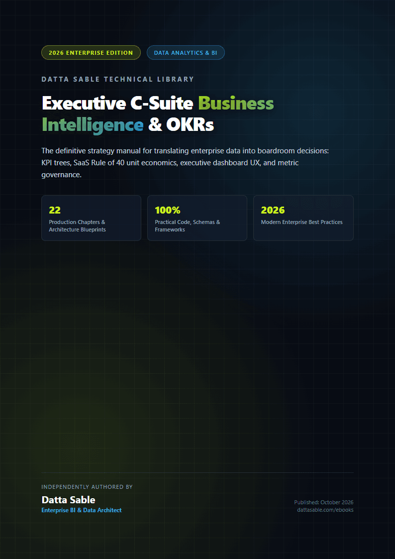 Executive C-Suite Business Intelligence: Metrics, OKRs & Strategy book cover