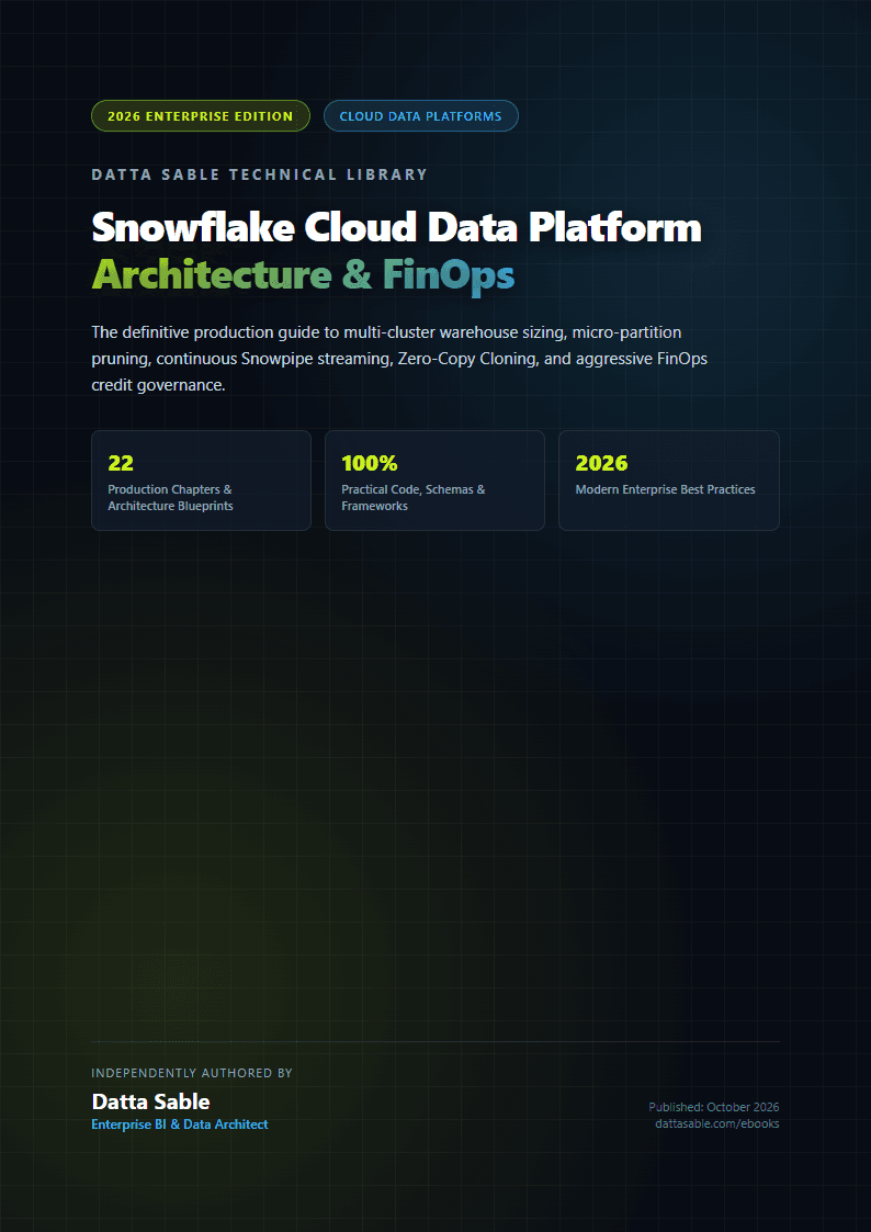 Snowflake Cloud Data Platform Architecture & FinOps book cover