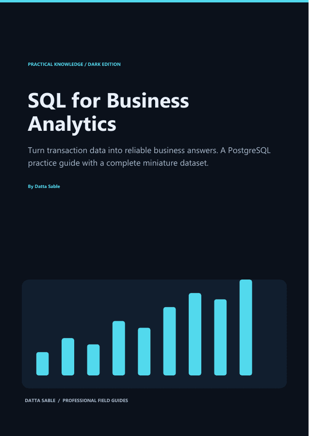SQL for Business Analytics book cover
