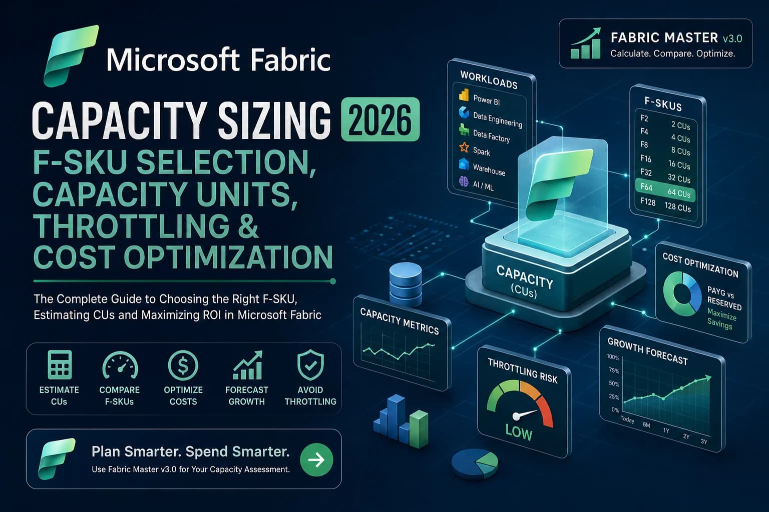 Microsoft Fabric Capacity Sizing 2026: The Complete F-SKU Guide