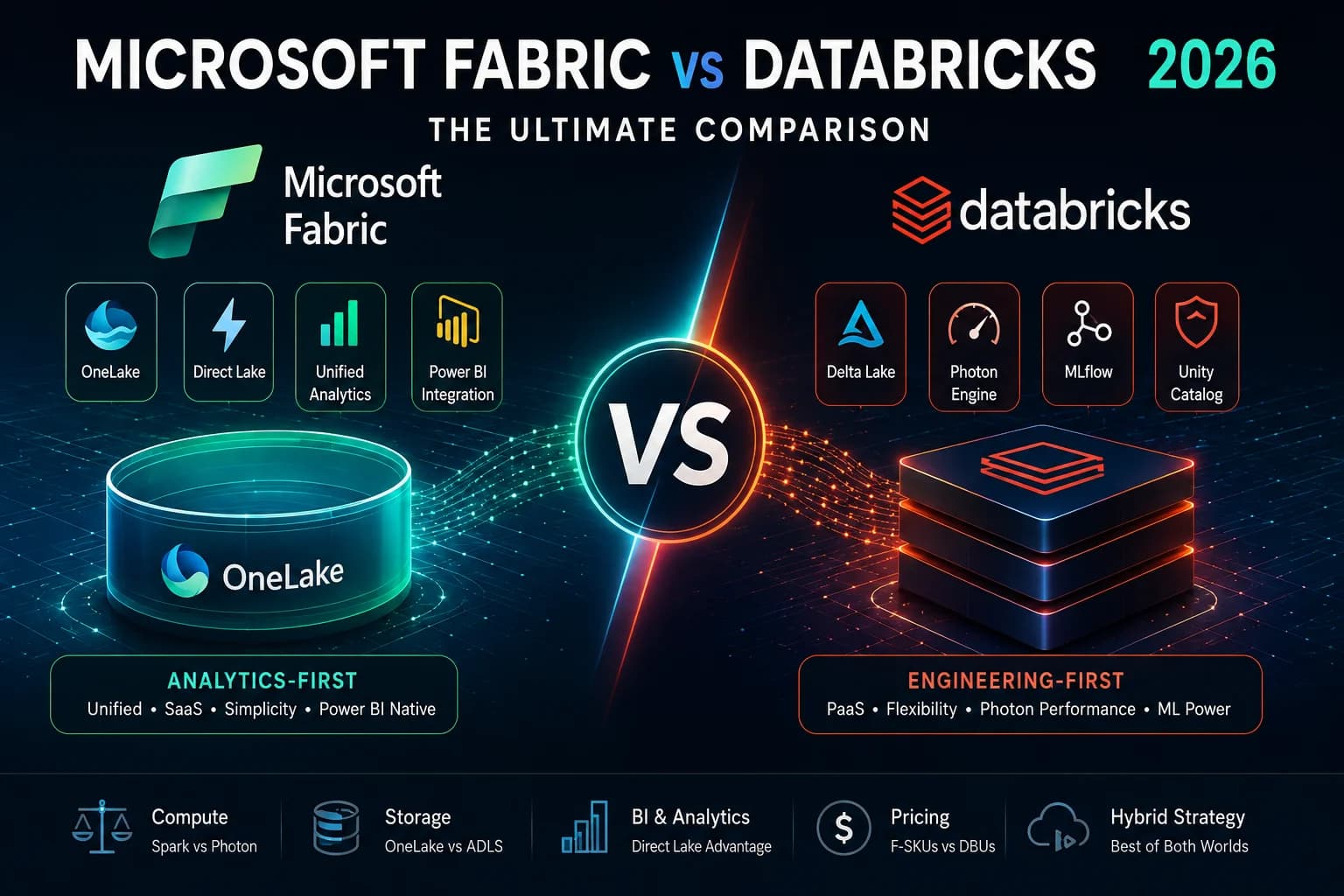 Microsoft Fabric vs Databricks 2026: The Ultimate 4000-Word Technical Comparison & Hybrid Architecture Guide