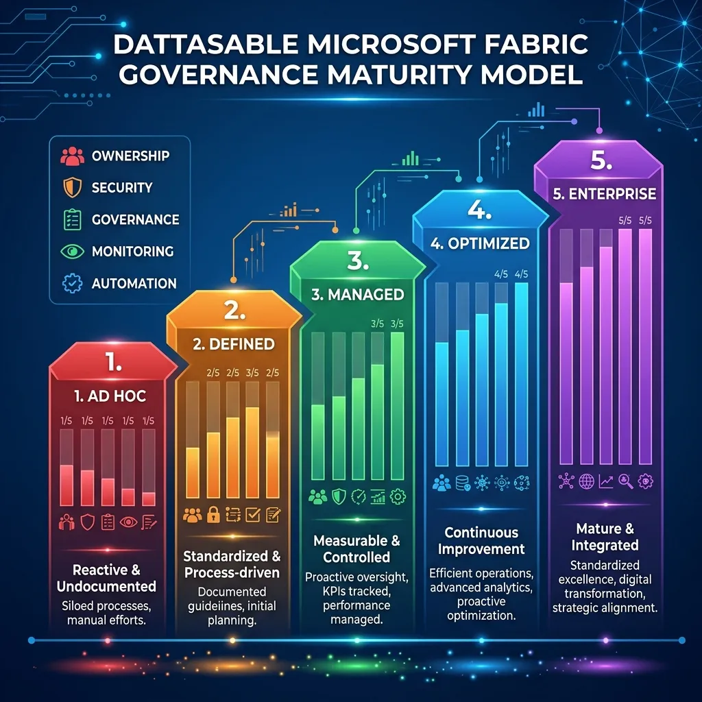 Dattasable Microsoft Fabric Governance Maturity Model