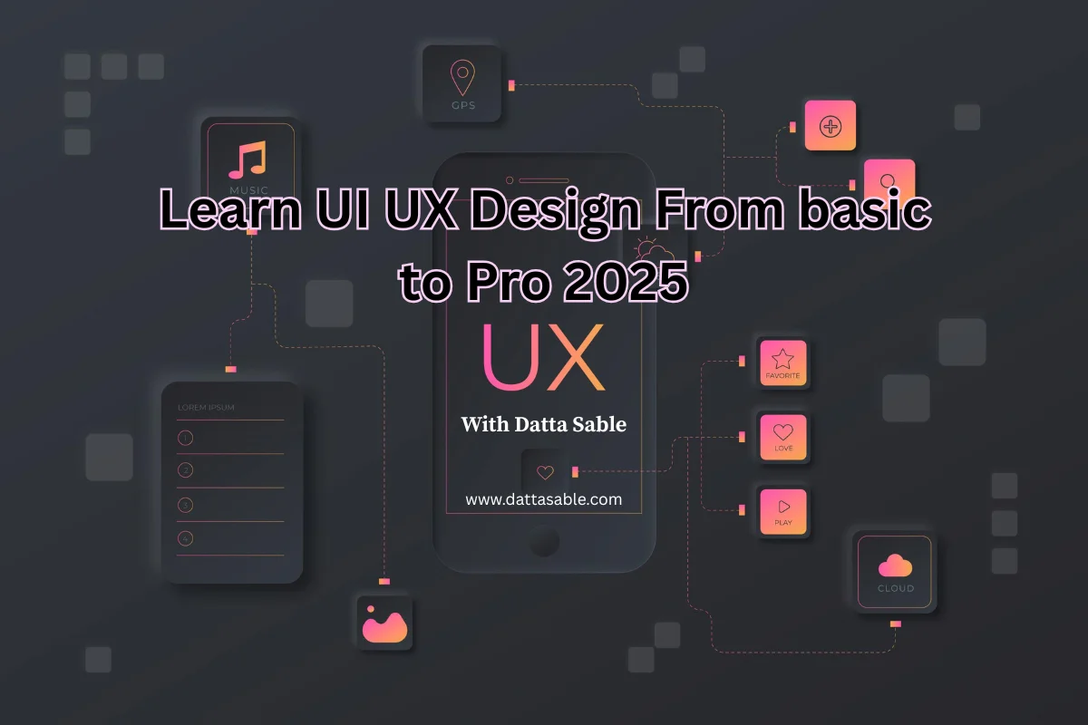 Learn UI UX Design From basic to Pro 2025